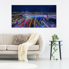 A Flurry of Ferries - Limited Edition Fine Art Acrylic Print of Sydney Harbour at Night