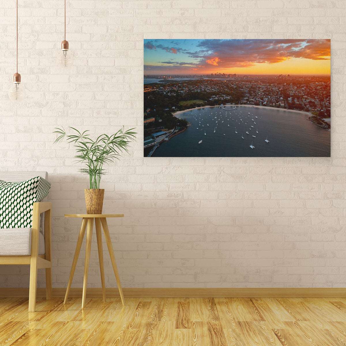 Balmoral Beach & the City at Sunset - Kess Gallery