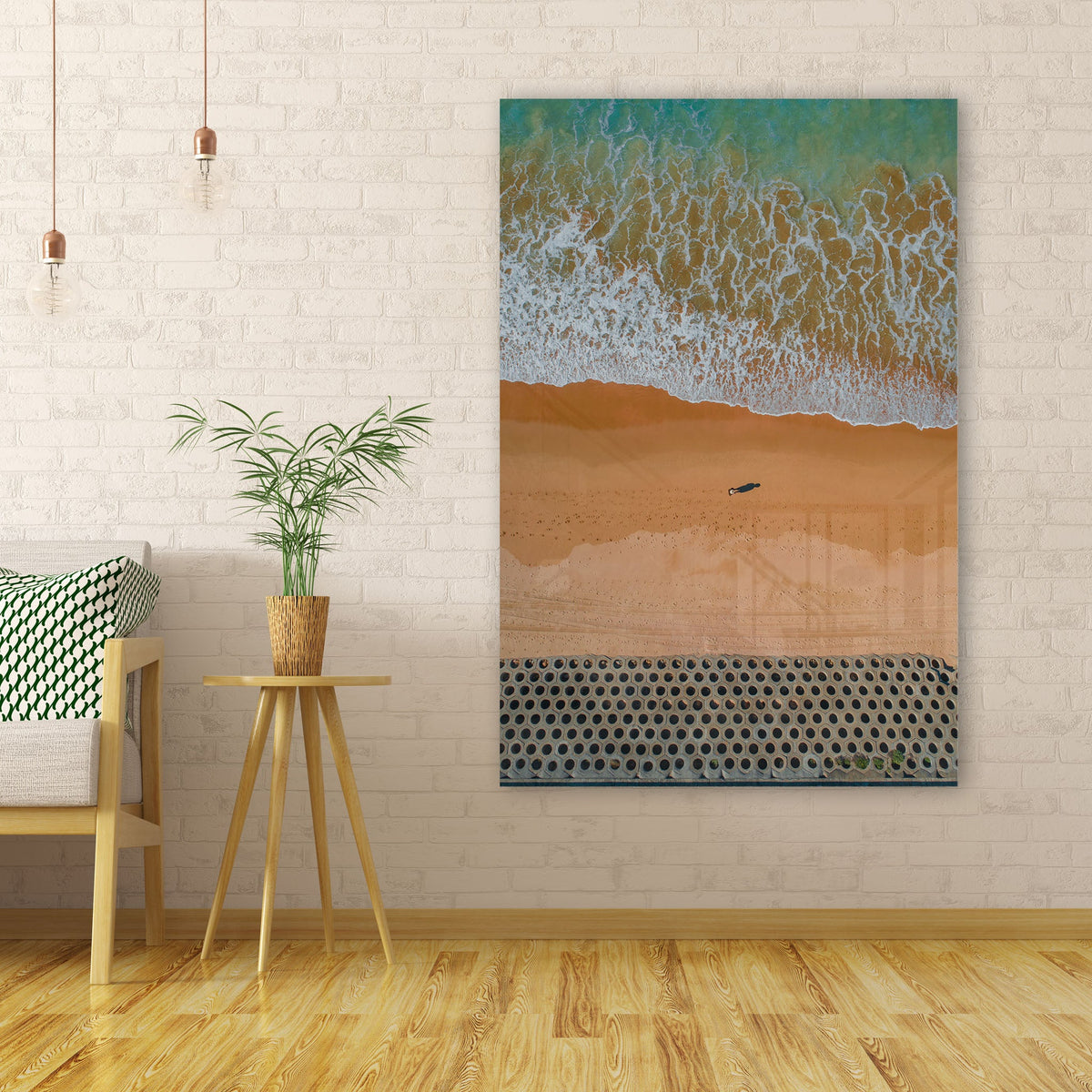 Lonely Walker - The Wall - Kess Gallery