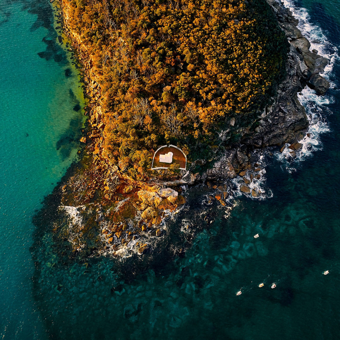 Grotto Point Lighthouse | Kess Gallery