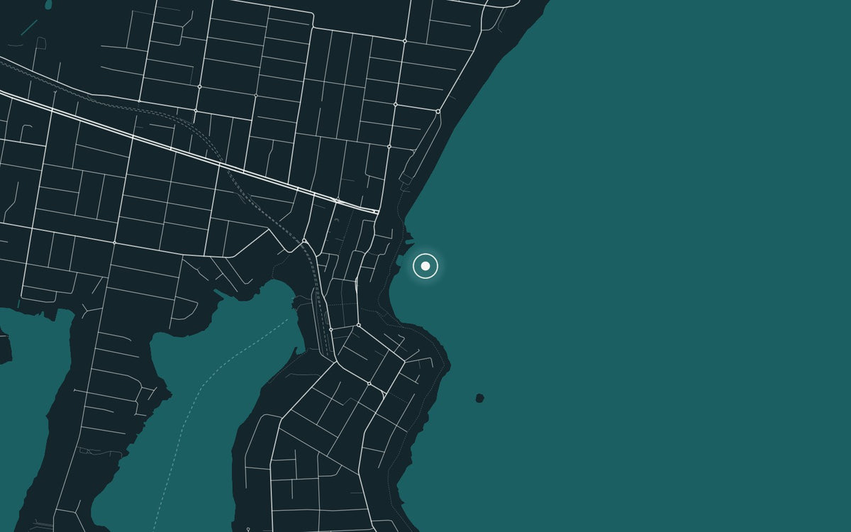 Map of Cronulla Rock Pools, where Cronulla Pools II was photographed