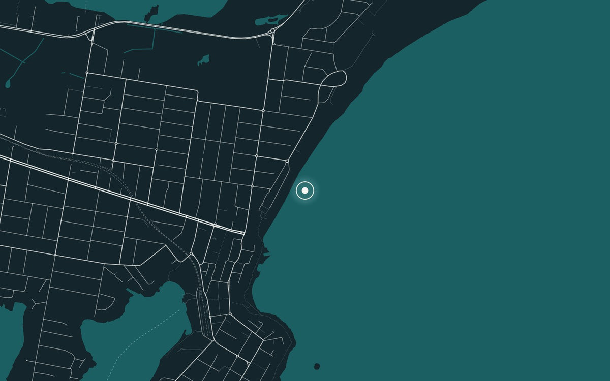 Map of Cronulla, where Cronulla Run was photographed