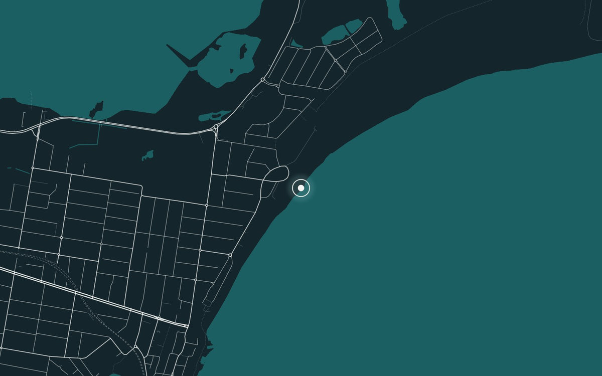 Map of Wanda Beach, where Cronulla Sand Dunes was photographed