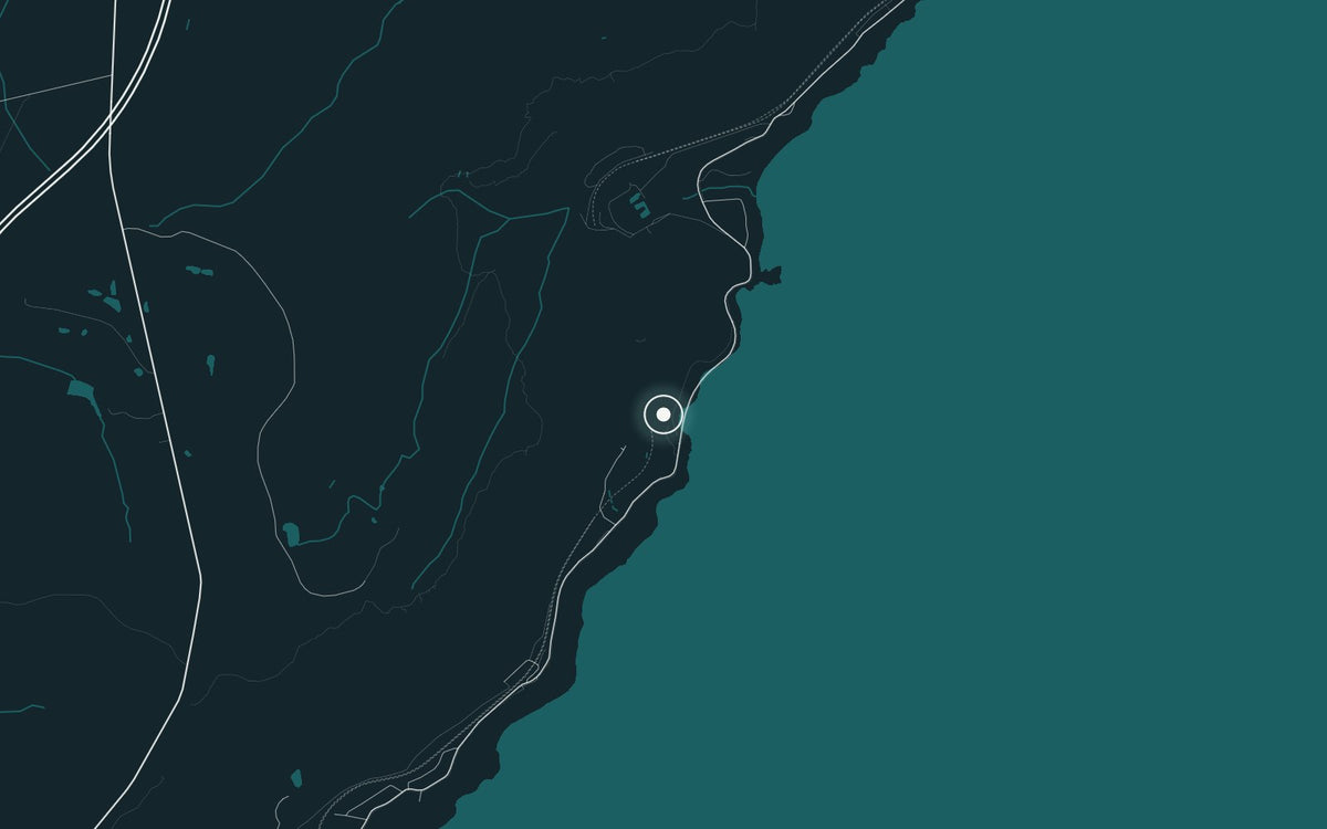 Map of Sea Cliff Bridge, where First Light II was photographed