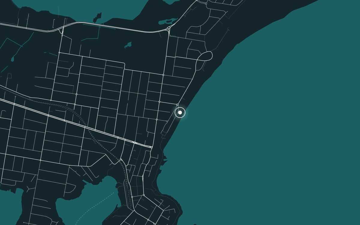 Map of North Cronulla, where Lonely Walker - The Wall was photographed