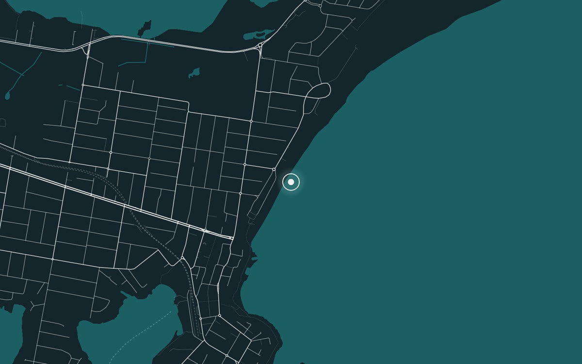 Map of The Wall, where North Cronulla Wall was photographed