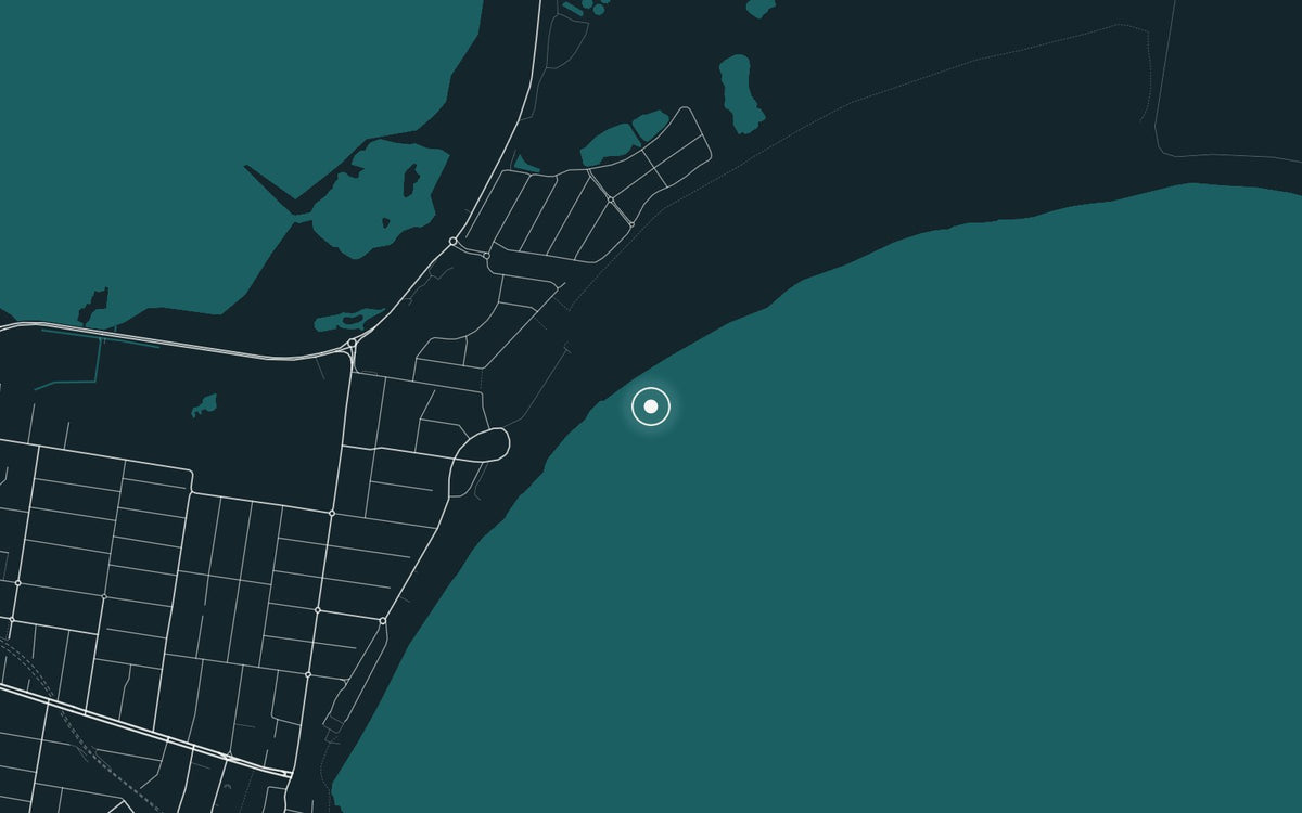 Map of Wanda Beach, where Seawolf was photographed