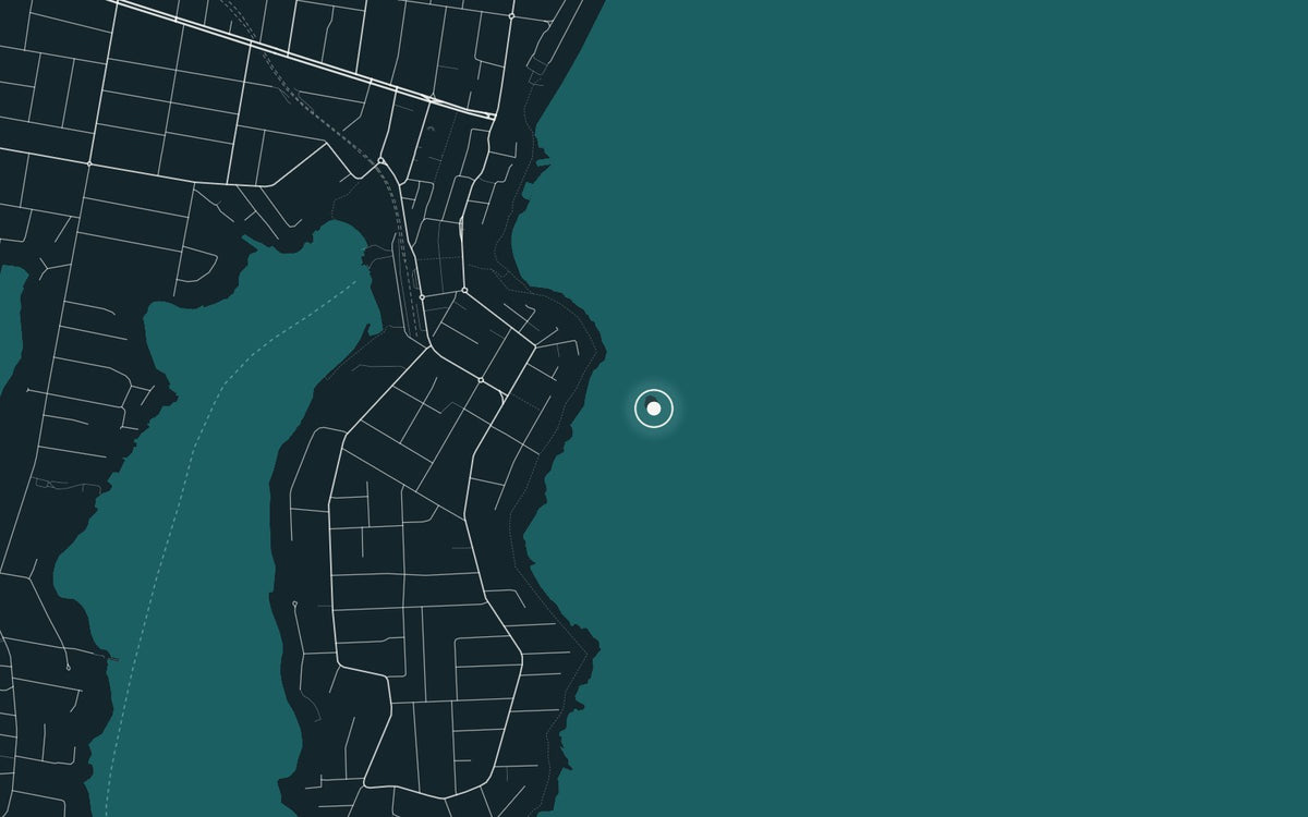 Map of South Cronulla, where Shark Island II was photographed
