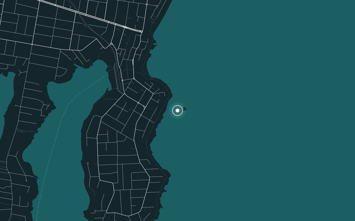 Map of South Cronulla, where Shark Island IV was photographed