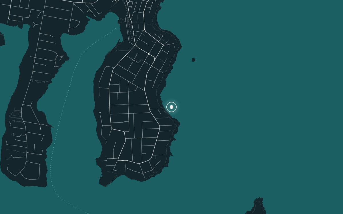 Map of Shelly Beach Ocean Pool, where Shelly Beach Pool I was photographed
