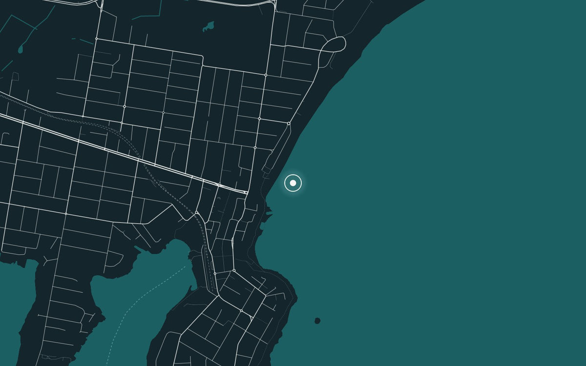 Map of South Cronulla, where The Swimmer was photographed