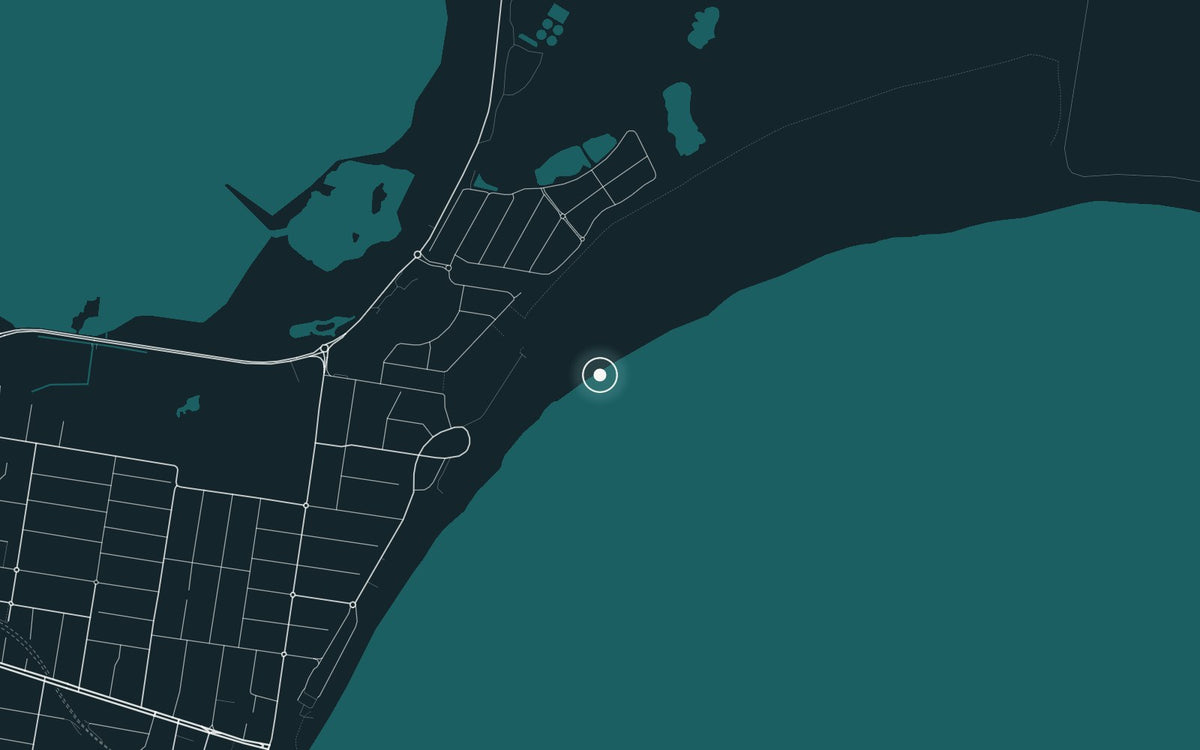 Map of Wanda Beach, where Wandaring Surfers was photographed