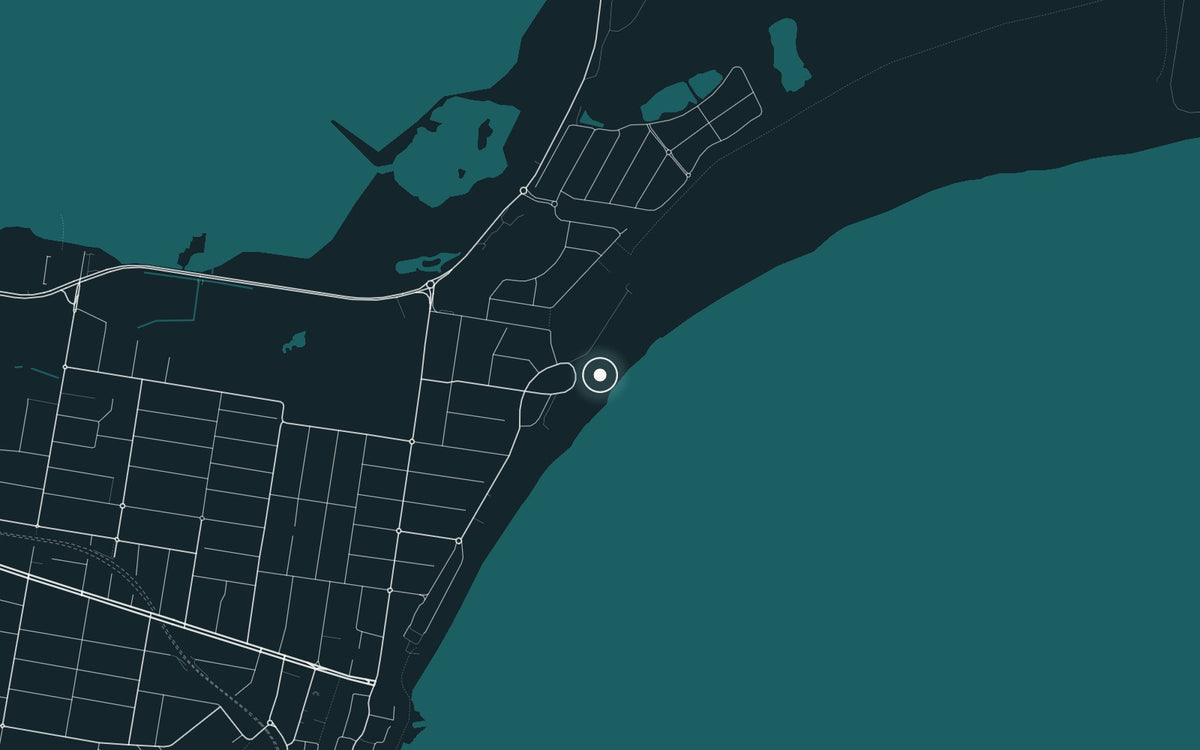 Map of Wanda Beach, where Wanda Beach Summer was photographed