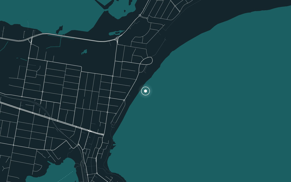 Map of Wanda Beach, where Wandaful II was photographed
