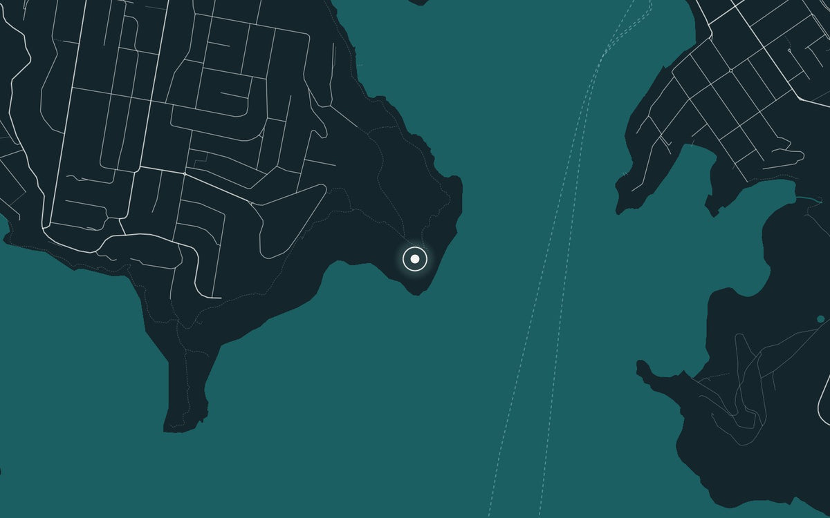 Map of Washaway Beach, where Washaway Beach I was photographed