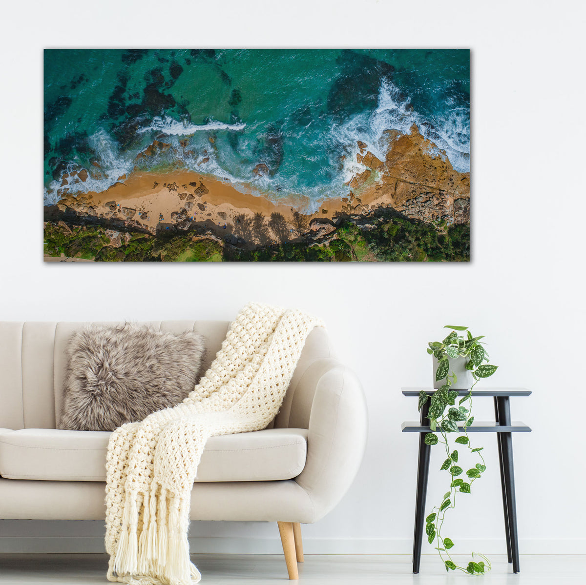 Blackwoods Beach Pano - Kess Gallery