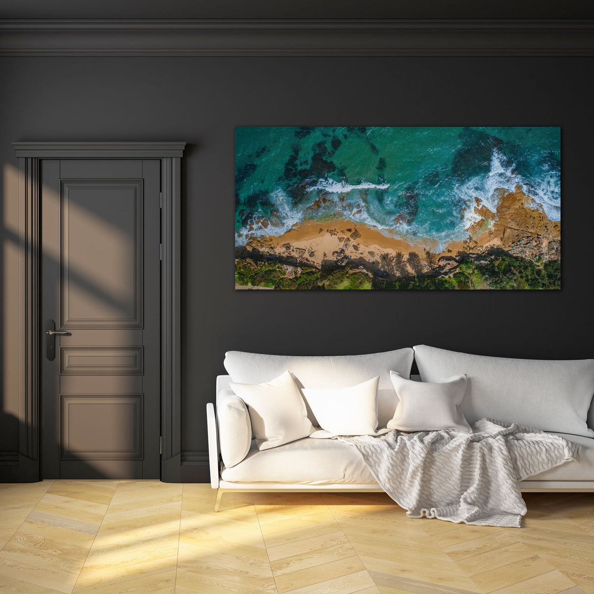 Blackwoods Beach Pano - Kess Gallery