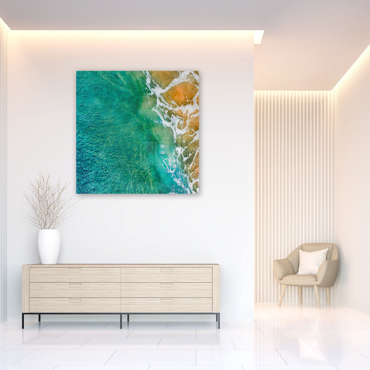Abstract Wave II - Kess Gallery