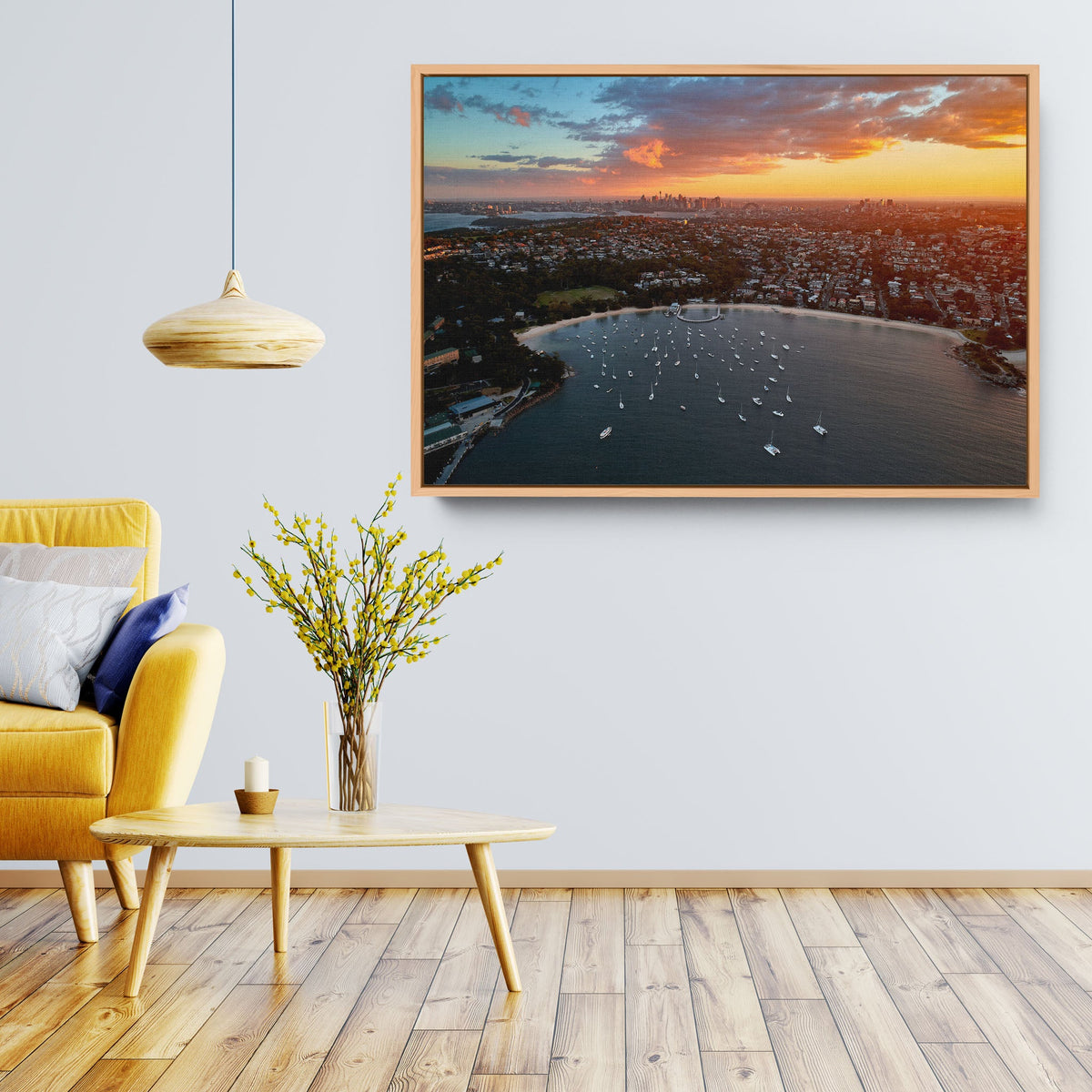 Balmoral Beach & the City at Sunset - Kess Gallery