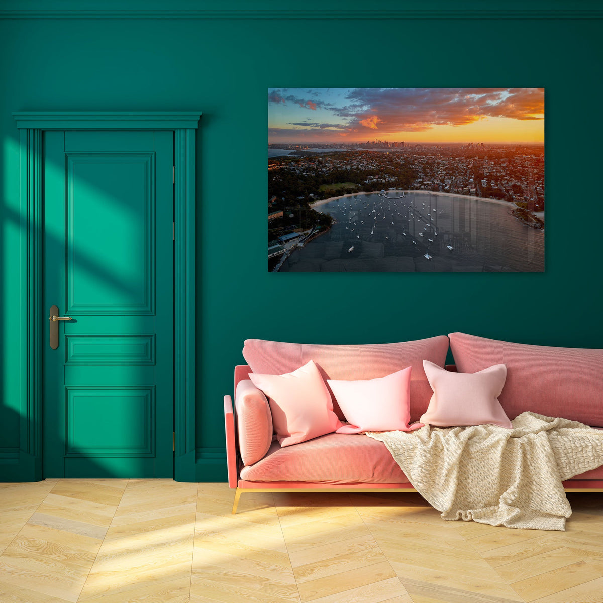 Balmoral Beach & the City at Sunset - Kess Gallery