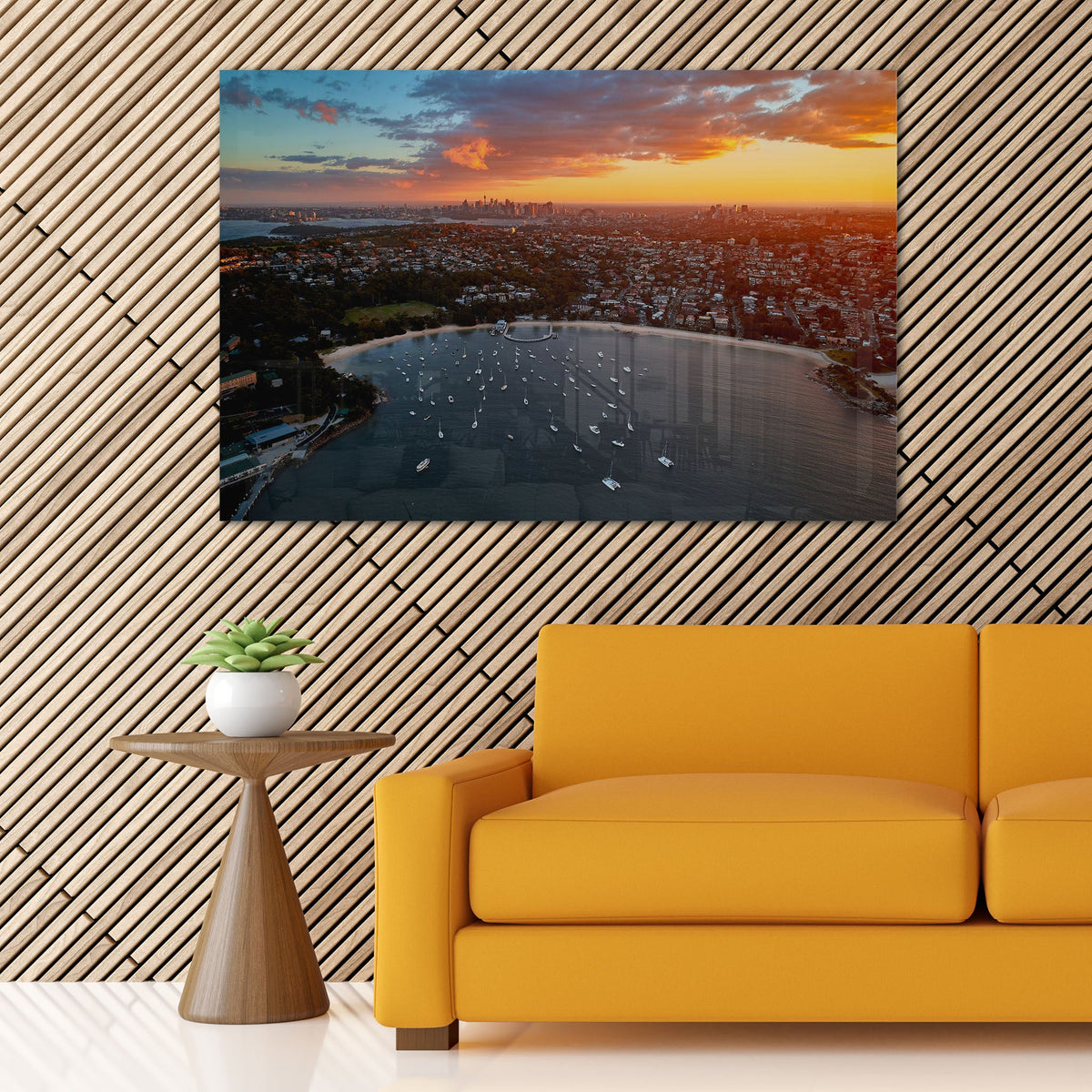 Balmoral Beach & the City at Sunset - Kess Gallery