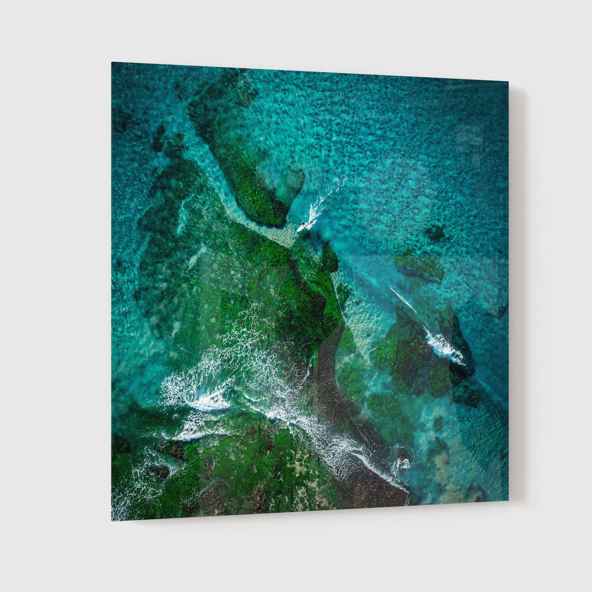 Blue & Green Divide - Kess Gallery