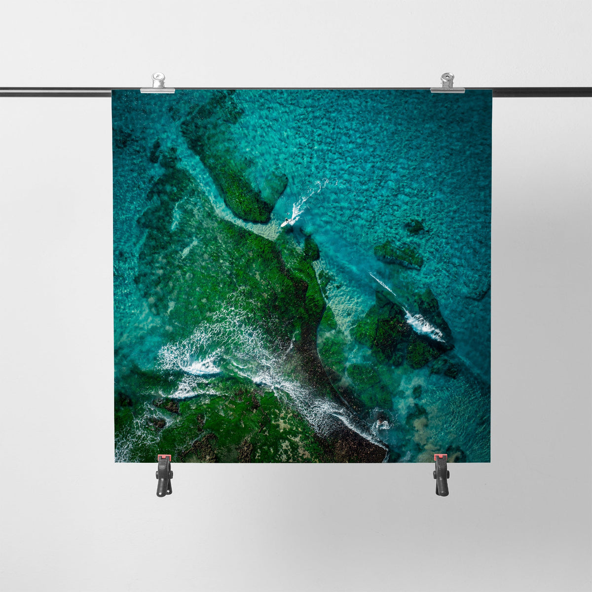 Blue & Green Divide - Kess Gallery