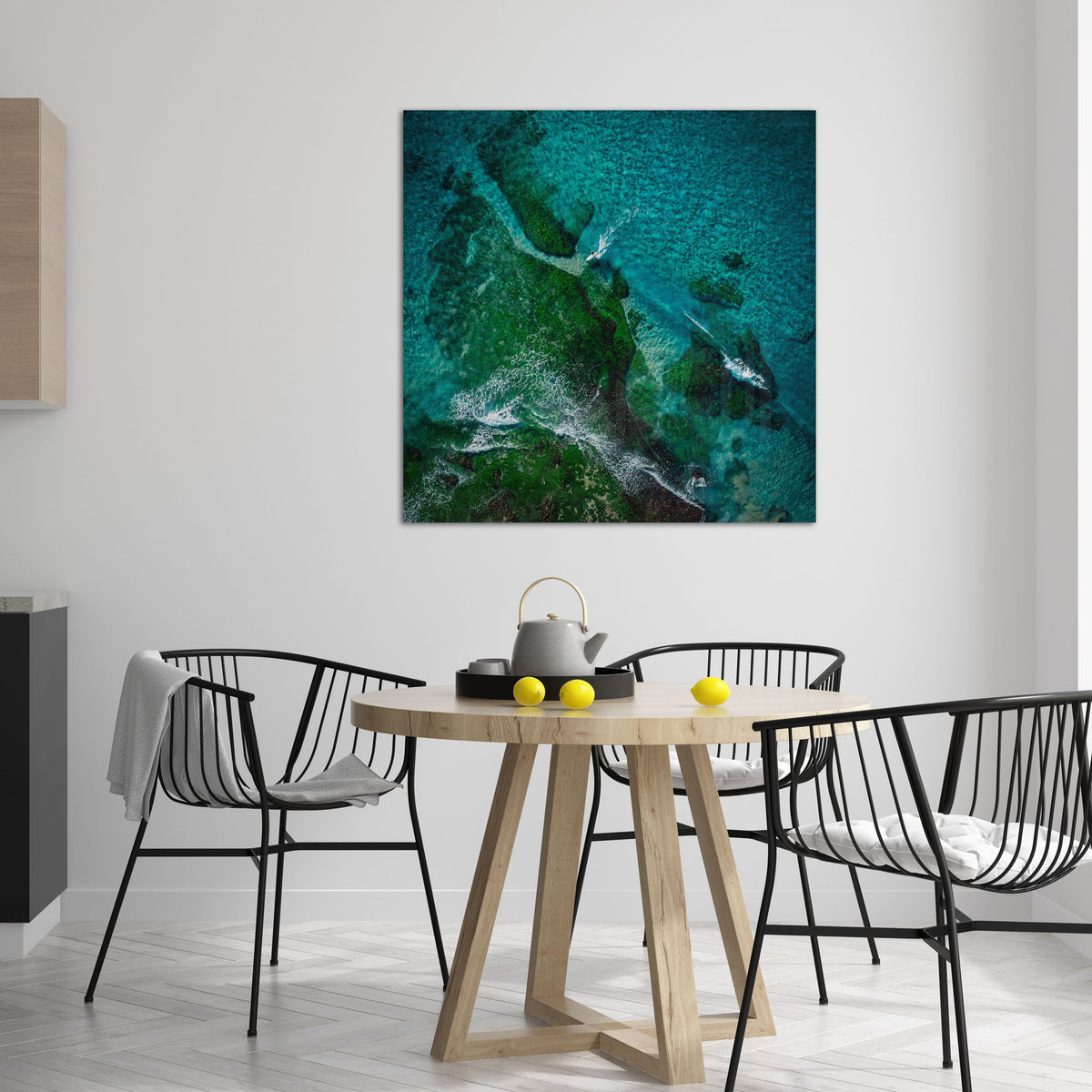 Blue & Green Divide - Kess Gallery
