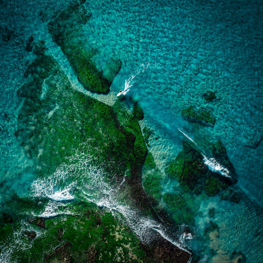 Blue & Green Divide - Kess Gallery