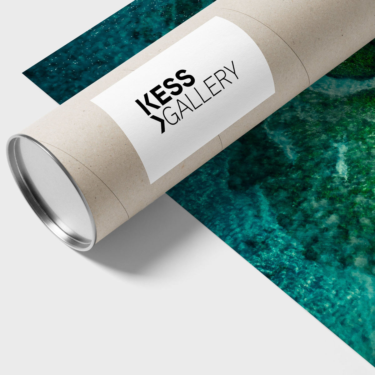 Blue & Green Divide - Kess Gallery