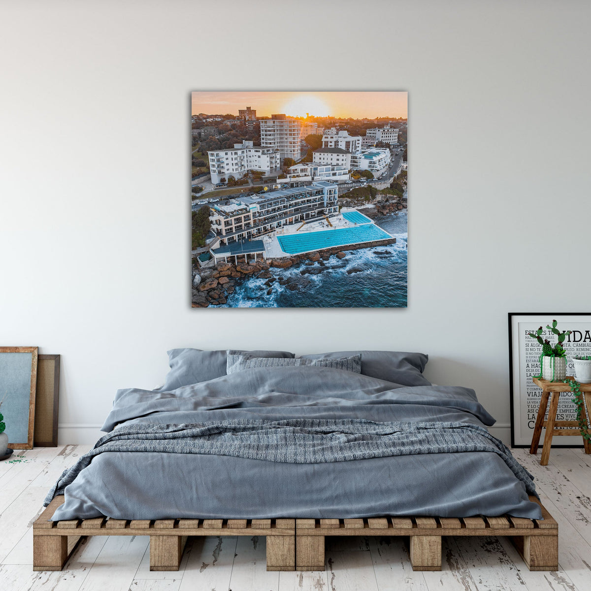 Bondi Icebergs Pool Sunset - Kess Gallery