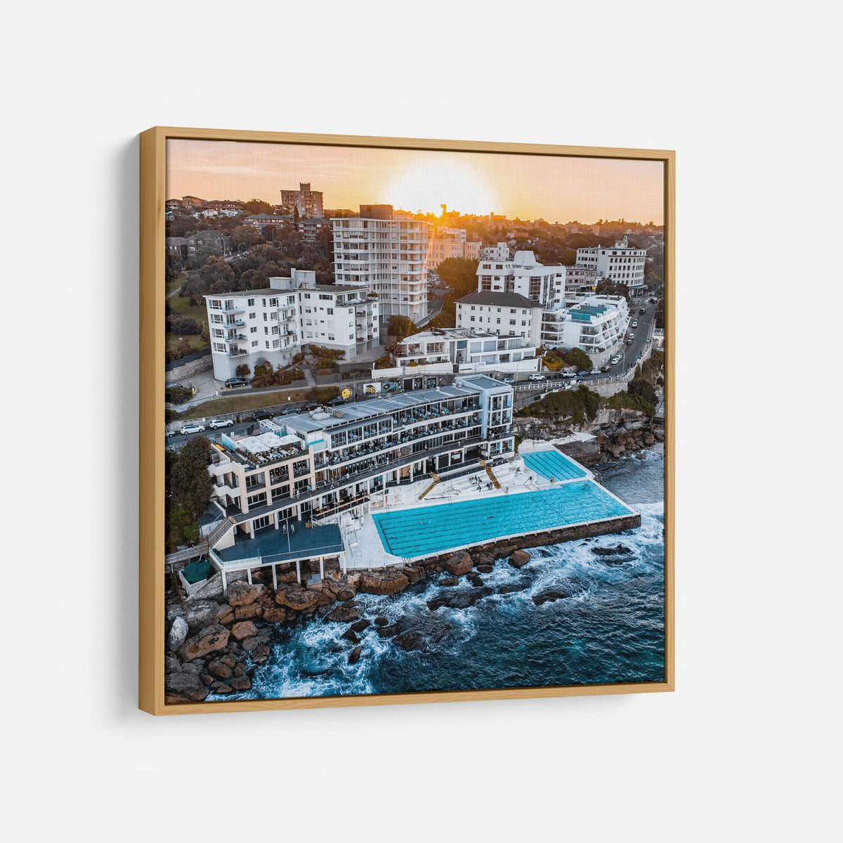 Bondi Icebergs Pool Sunset - Kess Gallery