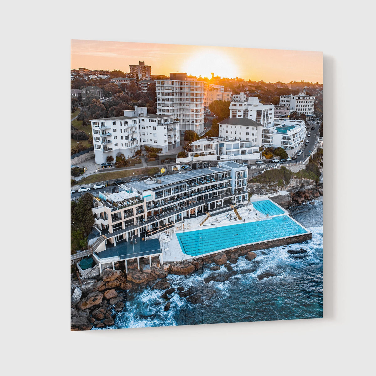 Bondi Icebergs Pool Sunset - Kess Gallery
