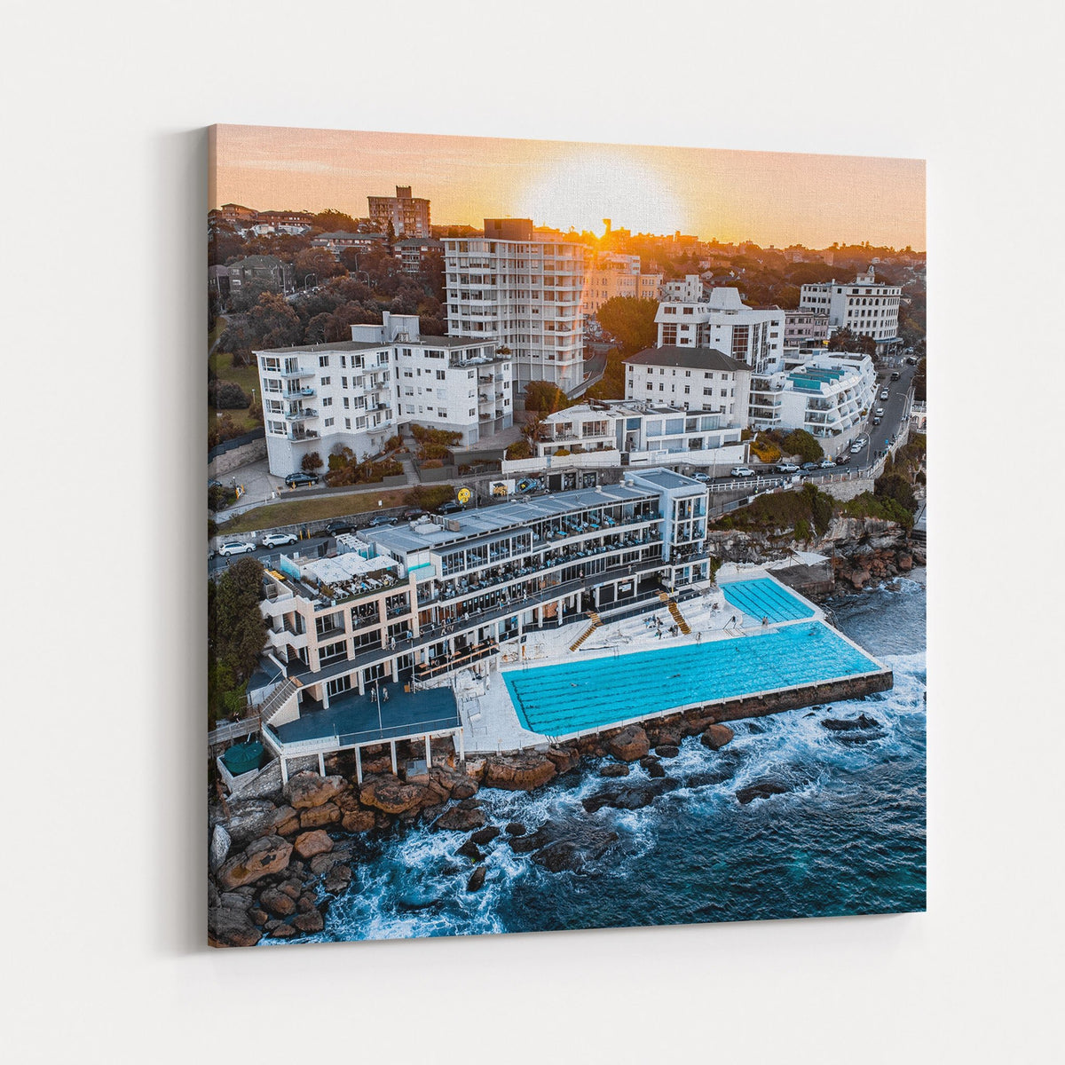 Bondi Icebergs Pool Sunset - Kess Gallery