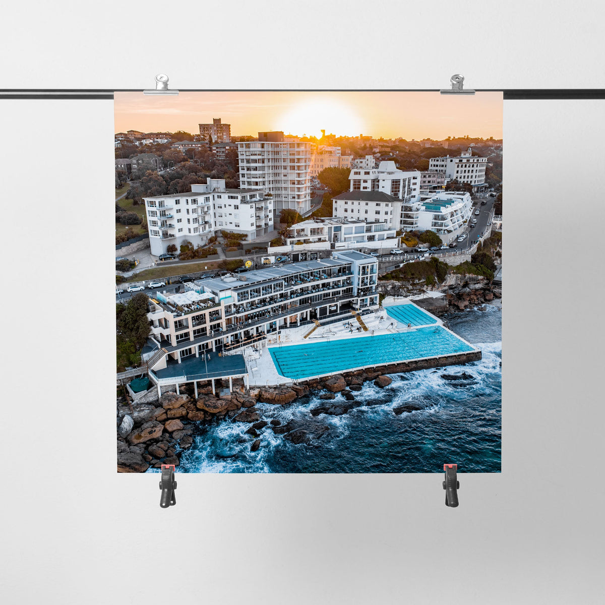 Bondi Icebergs Pool Sunset - Kess Gallery