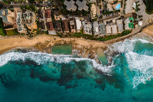 Cronulla Pools Birds Eye - Kess Gallery