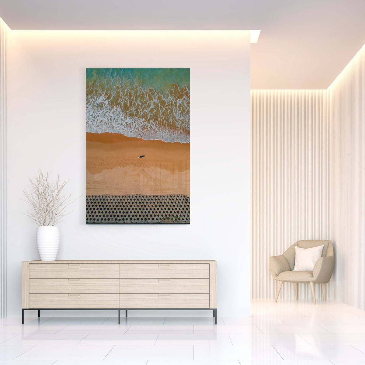 Lonely Walker - The Wall - Kess Gallery