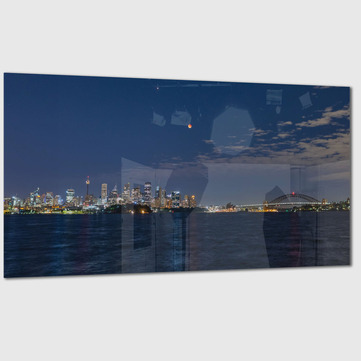 Lunar Eclipse Sydney Harbour - Kess Gallery
