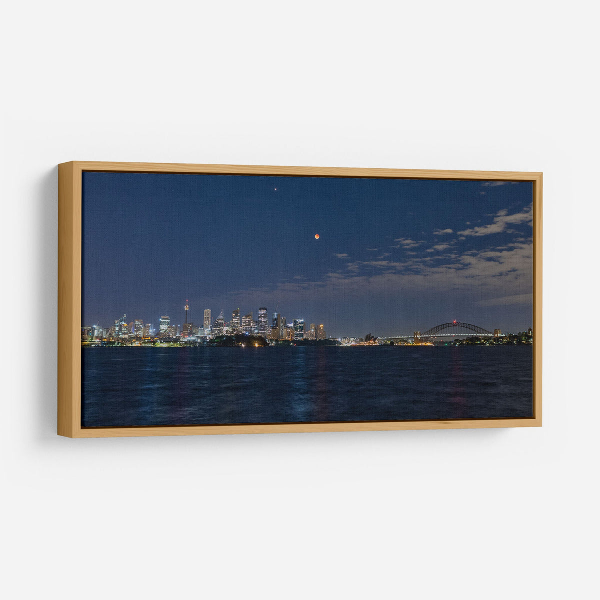 Lunar Eclipse Sydney Harbour - Kess Gallery