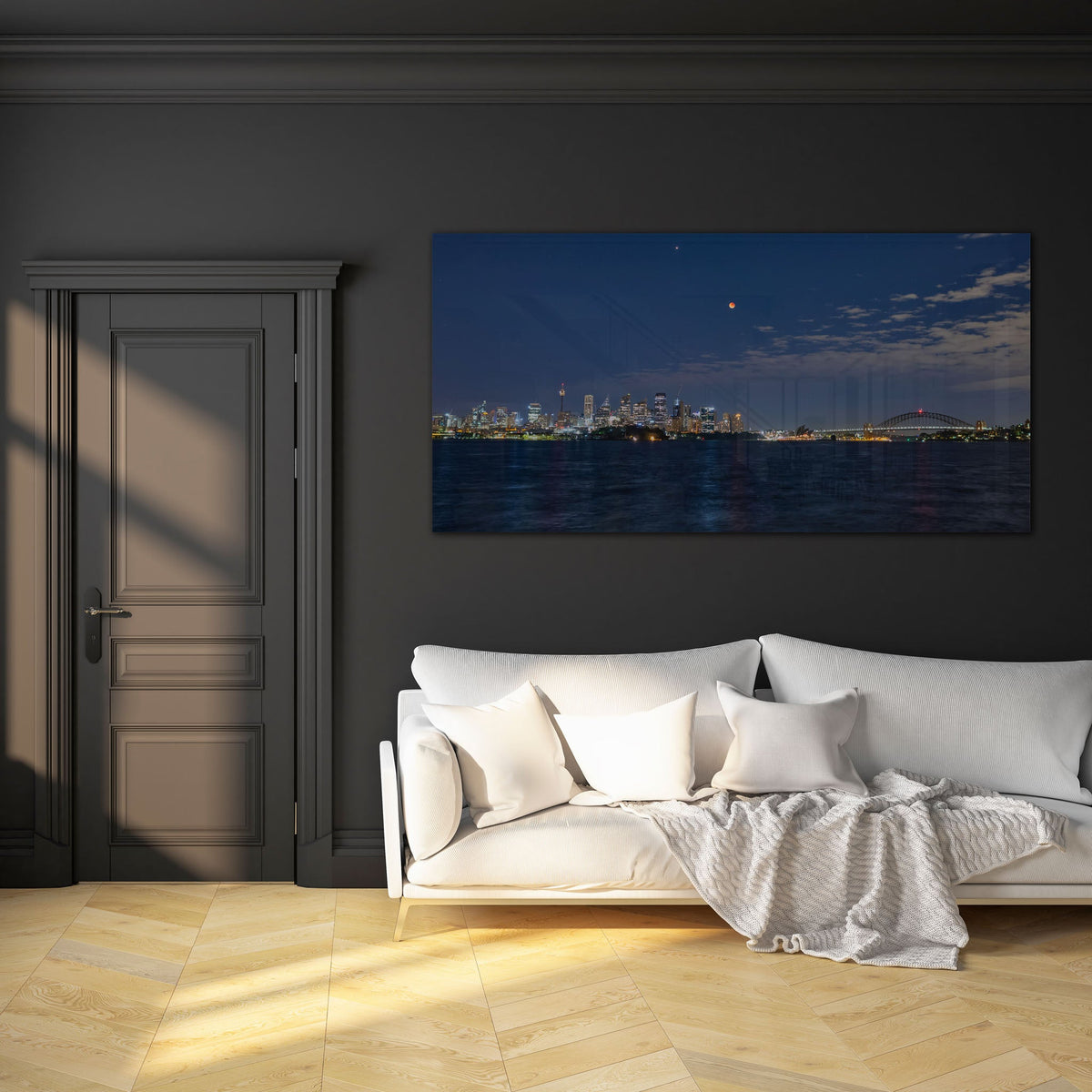 Lunar Eclipse Sydney Harbour - Kess Gallery