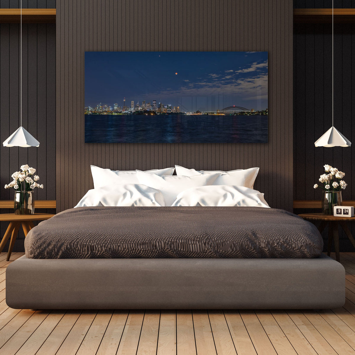Lunar Eclipse Sydney Harbour - Kess Gallery