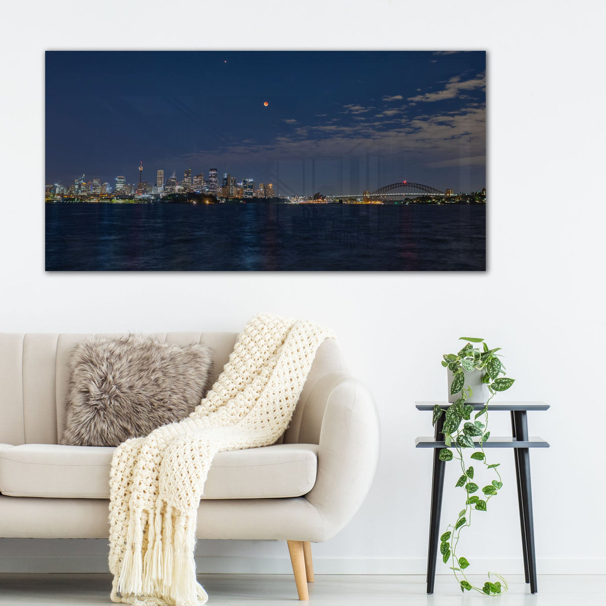 Lunar Eclipse Sydney Harbour - Kess Gallery