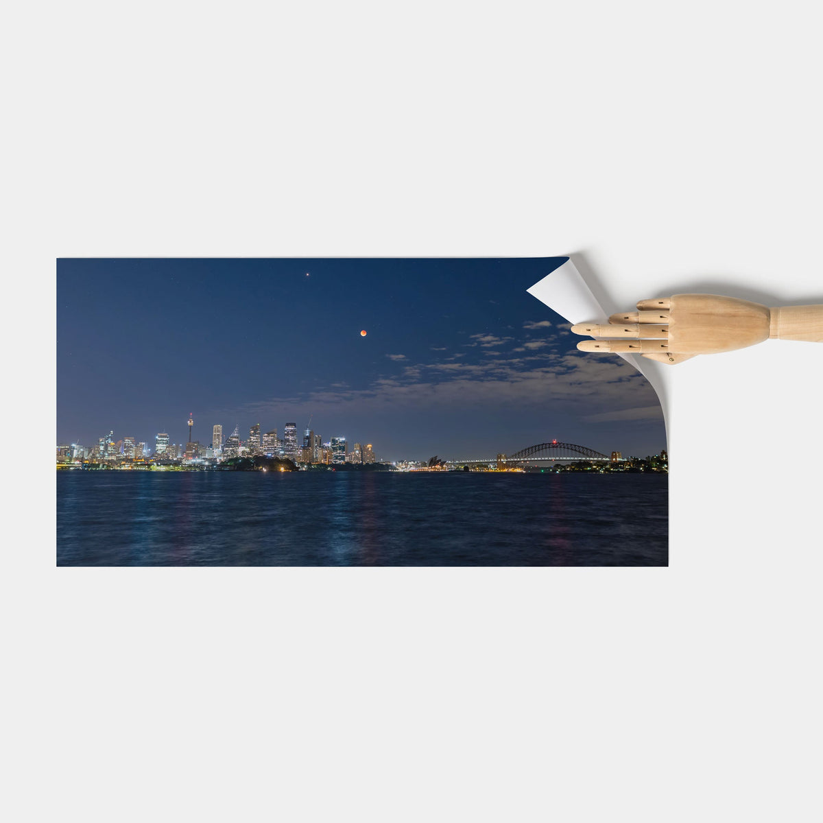 Lunar Eclipse Sydney Harbour - Kess Gallery