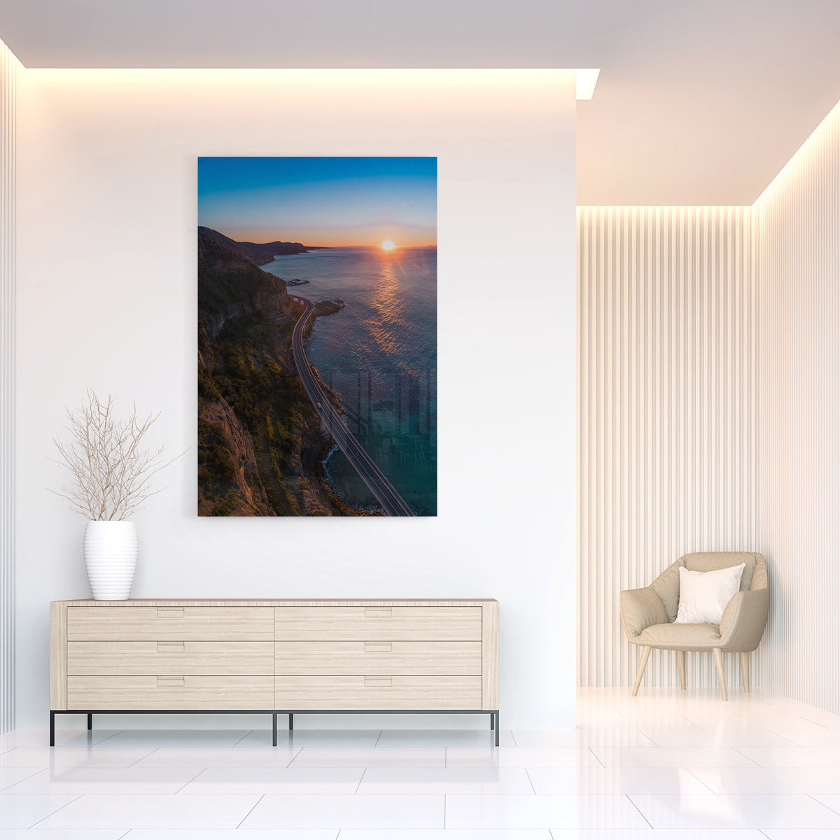 Sea Cliff Sunrise - Kess Gallery