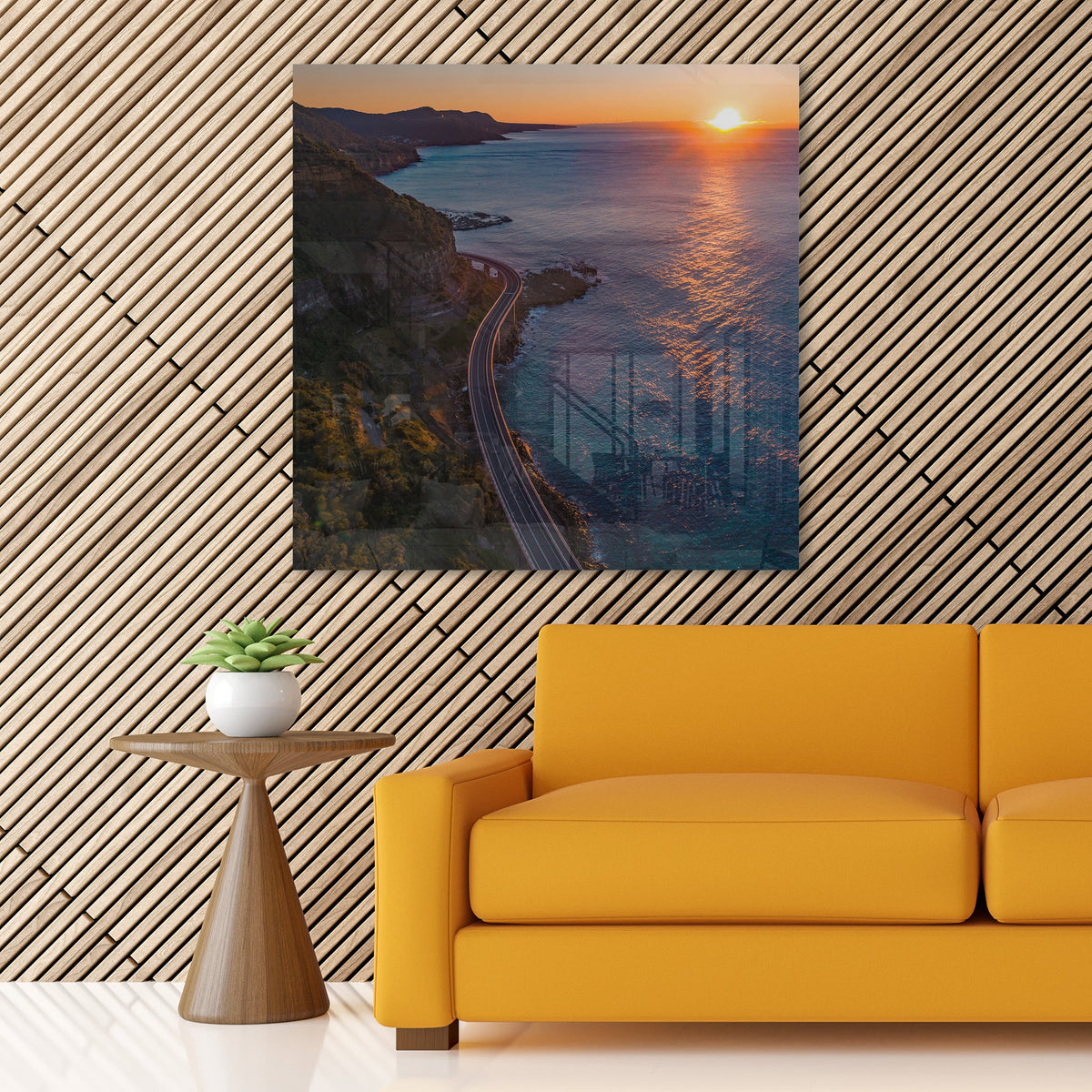 Sea Cliff Sunrise II - Kess Gallery