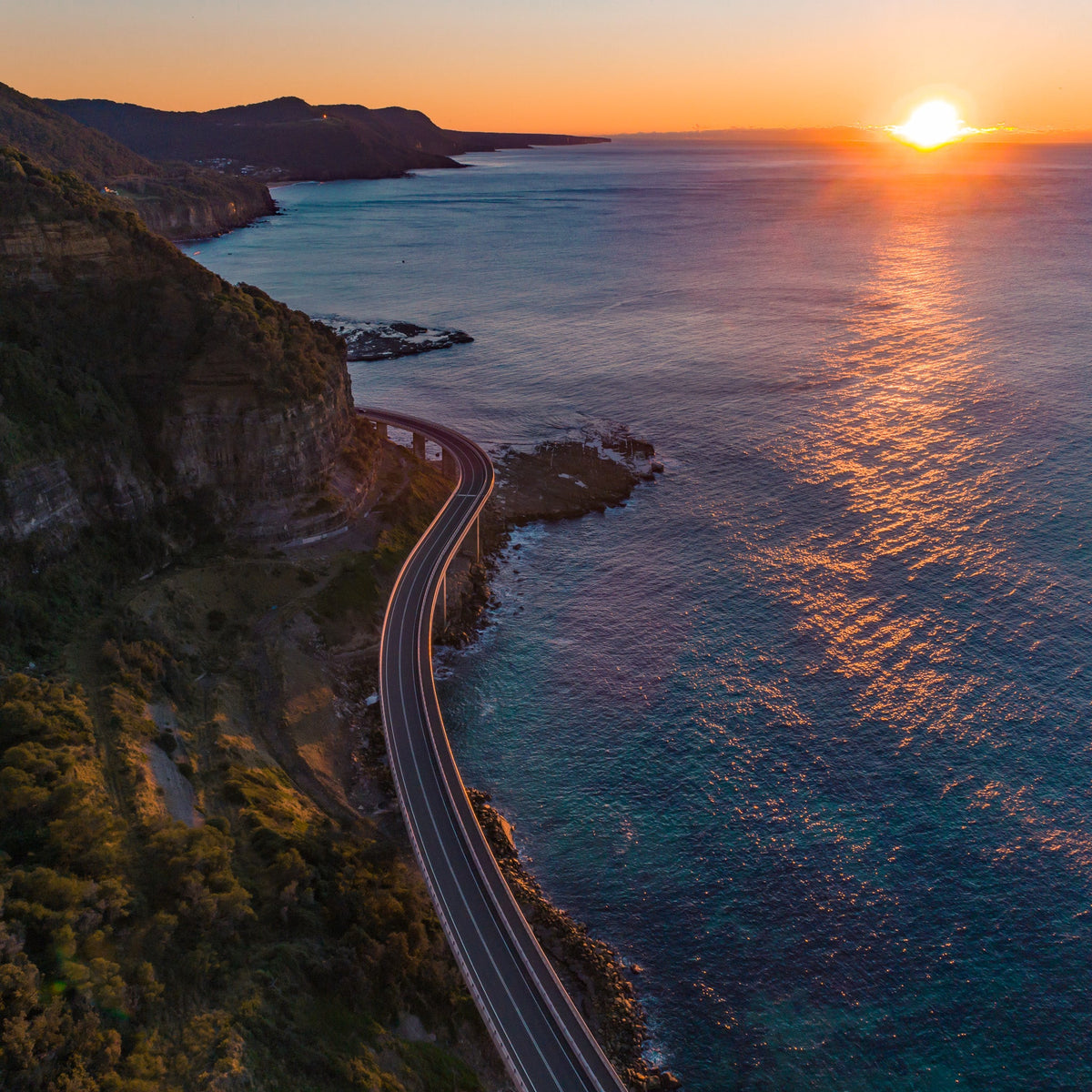 Sea Cliff Sunrise II - Kess Gallery