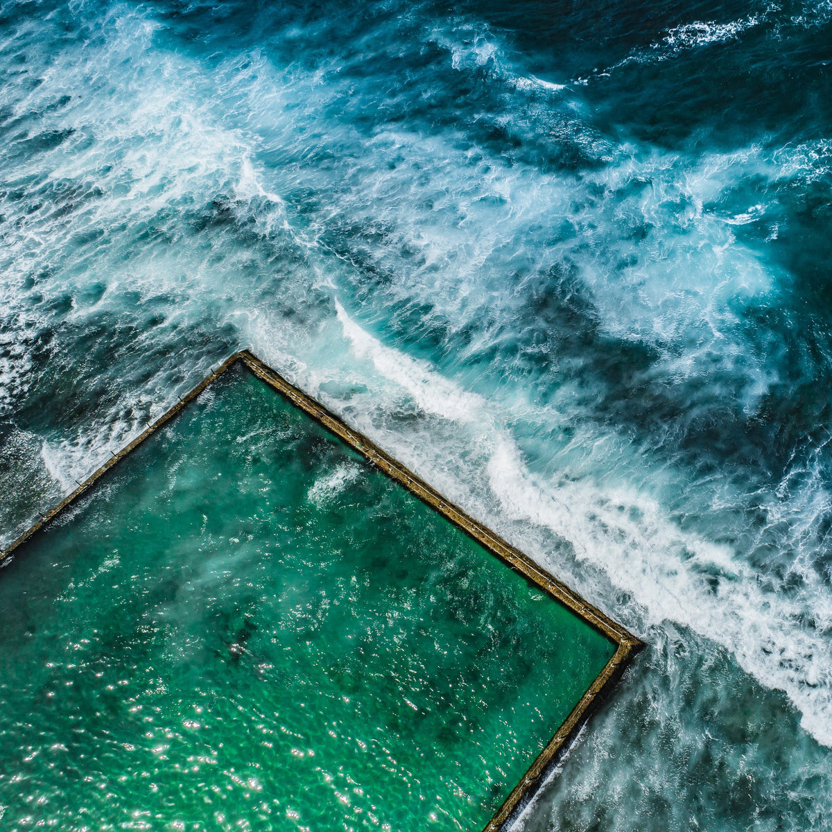 Shelly Pool Waves - Kess Gallery