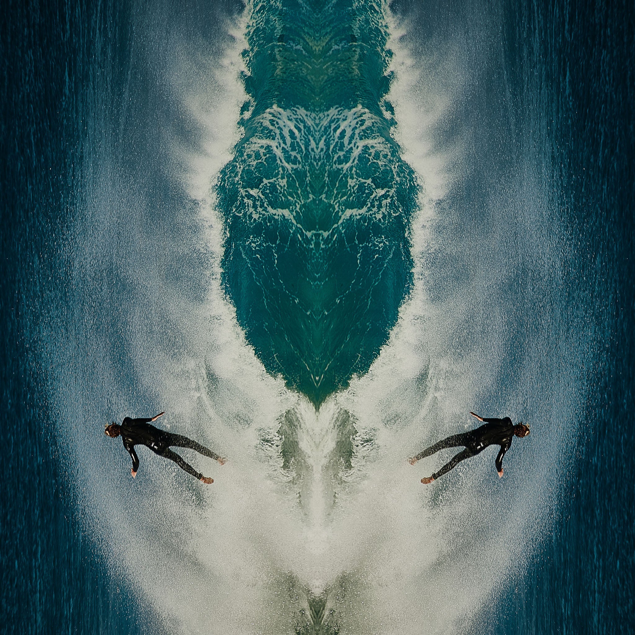 Water Phoenix - Abstract Fine Art Canvas Print Sydney – Kess Gallery