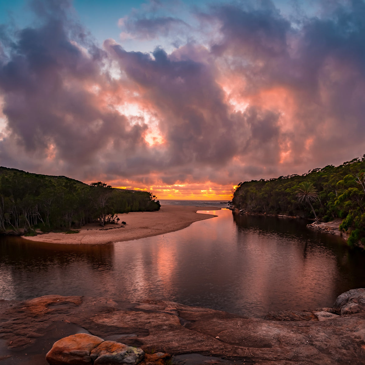 Wattamolla Sunrise - Kess Gallery